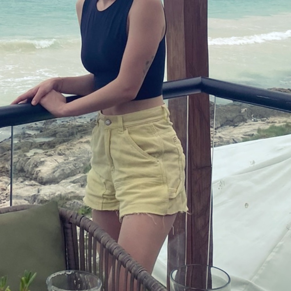 Mini corduroy shorts